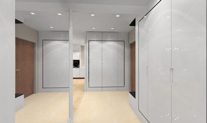 W strefie dziennej przykuwają wzrok ściany pokryte dekoracyjnym marmurem emperador dark.