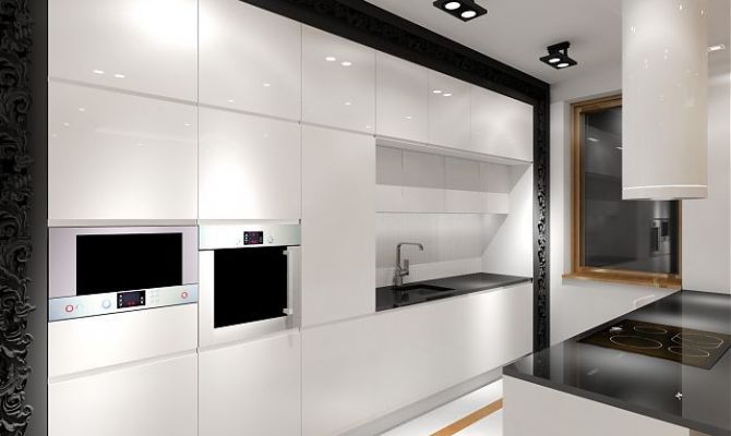nowoczesny apartament w czerni i bieli