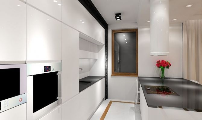 nowoczesny apartament w czerni i bieli