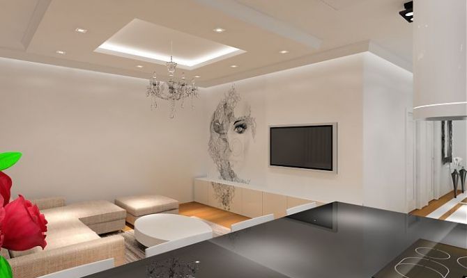 nowoczesny apartament w czerni i bieli