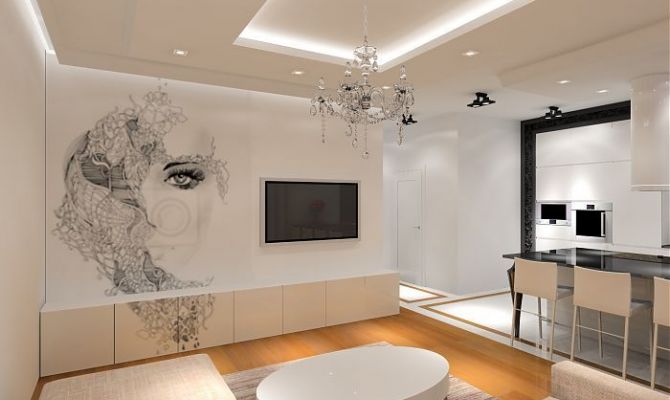nowoczesny apartament w czerni i bieli