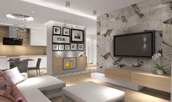 jasne, przytulne mieszkanie z dębową podłogą i meblami