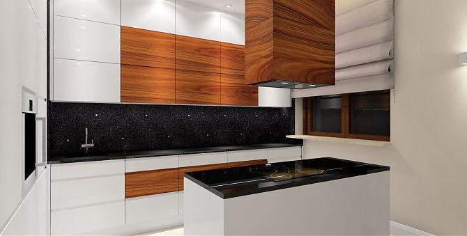 Projekt nowoczesnego apartamentu z elementami glamour