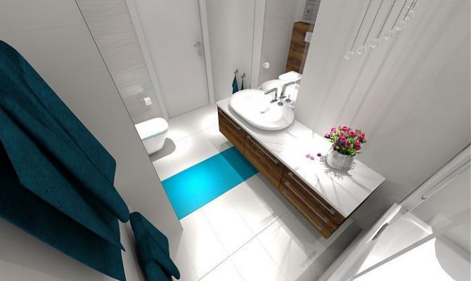 projekt jasnej łazienki