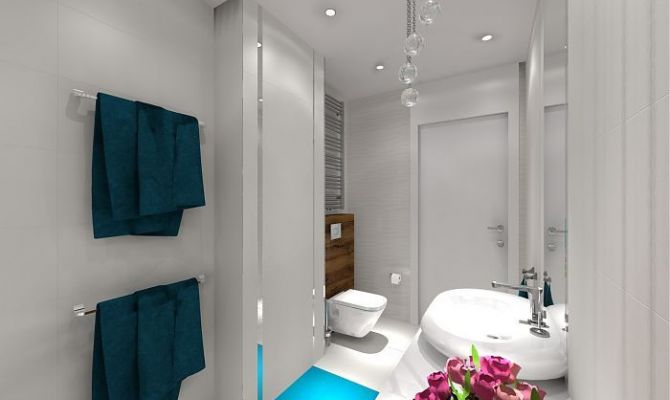 projekt jasnej łazienki